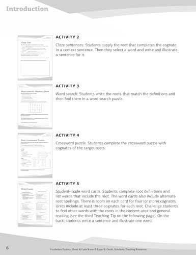 Vocabulary Packets: Greek & Latin Roots: Ready-to-Go Learning Packets That Teach 40 Key Roots and Help Students Unlock the Meaning of Dozens and Dozens of Must-Know Vocabulary Words