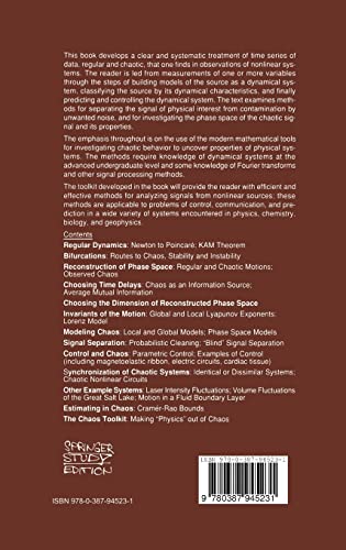 Analysis of Observed Chaotic Data (Institute for Nonlinear Science)