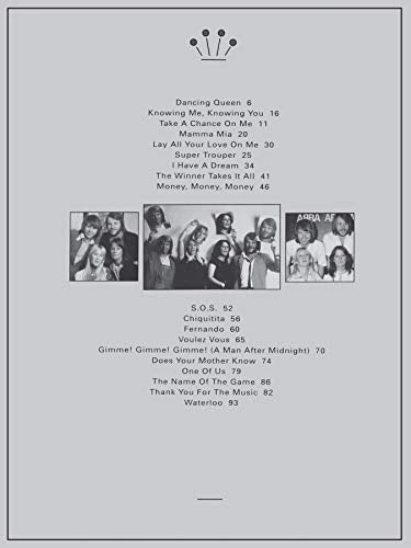 ABBA -- Gold: Greatest Hits (Piano/Vocal/Chords)