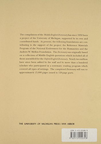 Middle English Dictionary (Volume M.5)