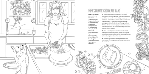 A Cozy Coloring Cookbook: 40 Simple Recipes to Cook, Eat & Color