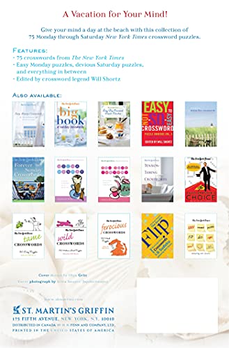 The New York Times Crosswords by the Seaside: 75 Enjoyable Puzzles