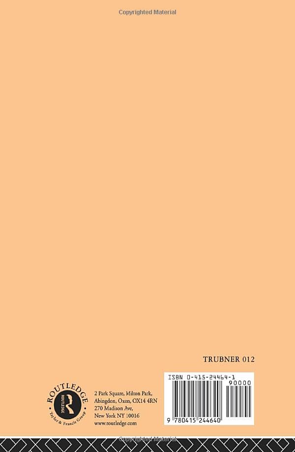 Studies: Indian and Islamic (Trubner's Oriental Series)