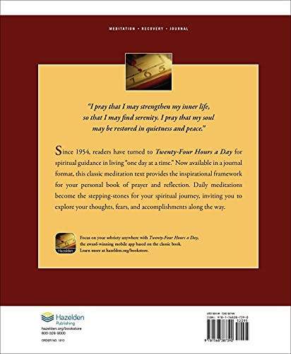 Twenty-Four Hours a Day Journal: A Meditation Book and Journal for Daily Reflection (Hazelden Meditations)