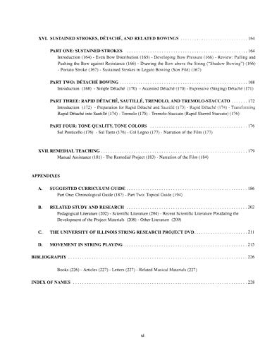 The Teaching of Action in String Playing