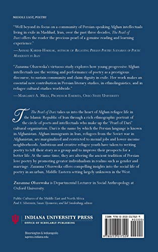 The Pearl of Dari: Poetry and Personhood among Young Afghans in Iran (Public Cultures of the Middle East and North Africa)