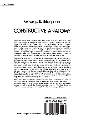 Constructive Anatomy: Includes Nearly 500 Illustrations (Dover Anatomy for Artists)