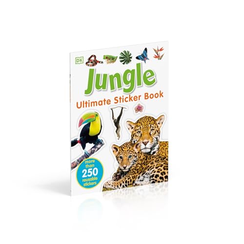 Ultimate Sticker Book: Jungle: More Than 250 Reusable Stickers
