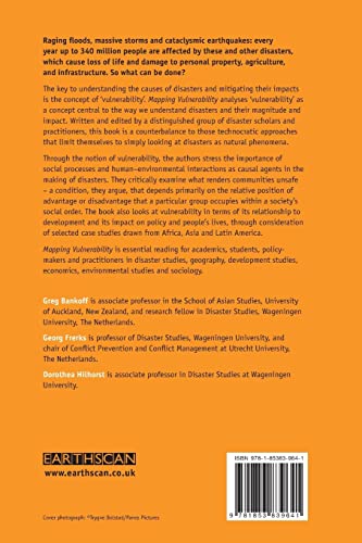 Mapping Vulnerability: Disasters, Development and People — back cover
