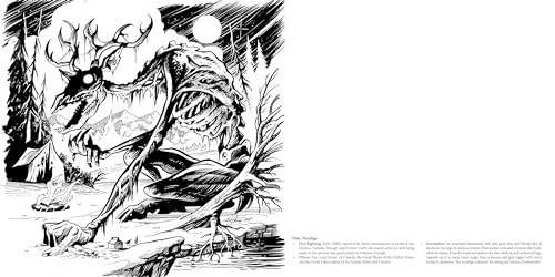 The Cryptid Creatures Coloring Book: From Bigfoot and Mothman to the Chupacabra, Color the World's Most Mysterious Monsters