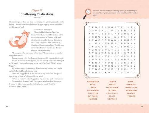 Murder Among the Stacks: Book 1: Solve the Puzzles-and the Plot of a Cozy Bookstore Mystery! (A Cranberry Creek Word Search Mystery)