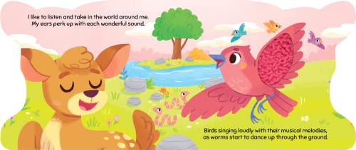 Little Hippo Books Forest Days with Deer - Touch and Feel Board Book - Sensory Board Book