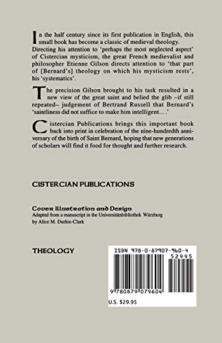 The Mystical Theology of St. Bernard (Volume 120) (Cistercian Studies Series)