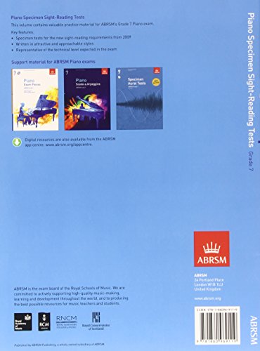 Piano Specimen Sight-reading Tests (ABRSM Sight-reading)