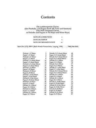 The Well-Tempered Clavier: Books I and II, Complete (Dover Classical Piano Music)