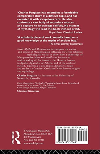 Greek Myths and Mesopotamia: Parallels and Influence in the Homeric Hymns and Hesiod