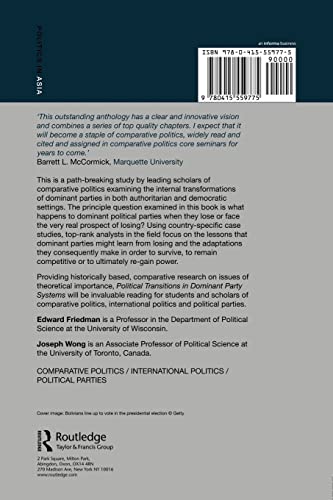 Political Transitions in Dominant Party Systems (Politics in Asia)