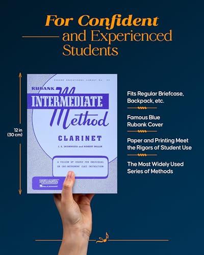 Rubank Intermediate Method - Clarinet (Rubank Educational Library, 52) - Clarinet Music Book for Teachers and Students - Easy to Read and Study Clarinet Sheet Music
