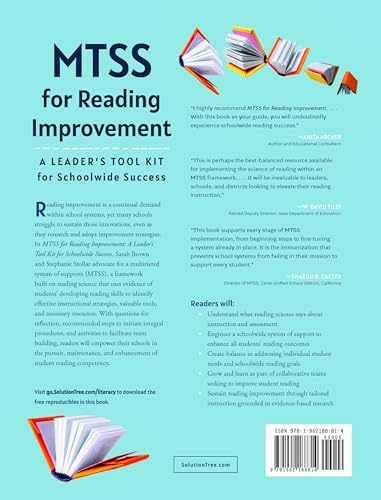MTSS for Reading Improvement: A Leaders Tool Kit for Schoolwide Success (Reading science in action: an MTSS tool kit)