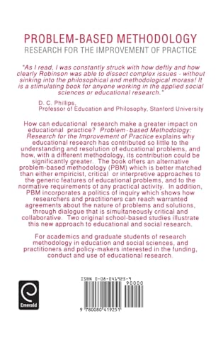 Problem Based Methodology: Research for the Improvement of Practice