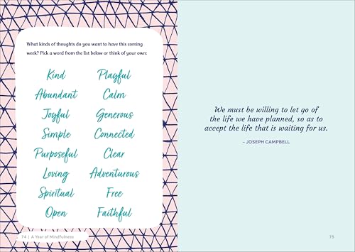A Year of Mindfulness: A 52-Week Guided Journal to Cultivate Peace and Presence (A Year of Reflections Journal)