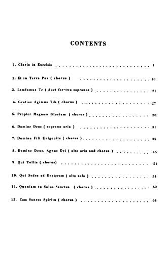 Gloria: SATB with SATB Soli (Orch.) (Latin, English Language Edition) (Kalmus Edition) (Latin Edition)