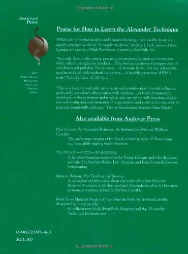How to Learn the Alexander Technique: A Manual for Students