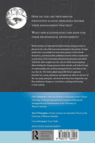 Innovative School Principals and Restructuring: Life History Portraits of Successful Managers of Change (Educational Management Series)