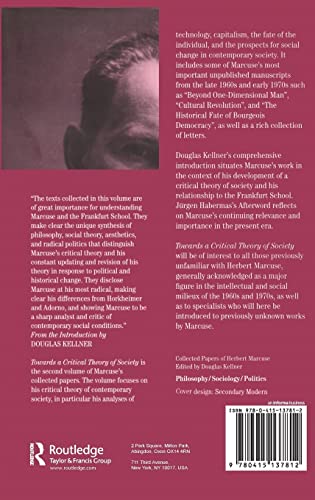 Towards a Critical Theory of Society: Collected Papers of Herbert Marcuse, Volume 2 (Herbert Marcuse: Collected Papers)