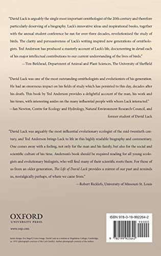 The Life of David Lack: Father of Evolutionary Ecology