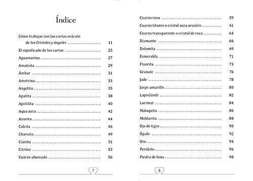 Cristales y ?ngeles: Libro gu?a y 44 cartas or?culo