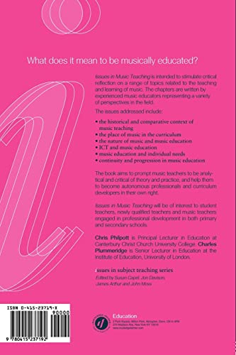 Issues in Music Teaching (Issues in Teaching Series)