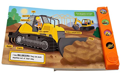 Blippi: At the Construction Site (4-Button Sound Books)