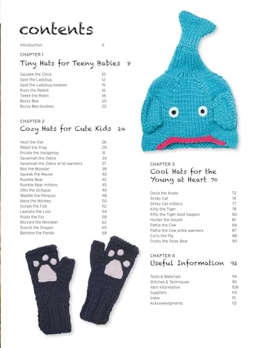 Knitted Animal Hats: 35 designs from the animal kingdom for babies, kids, and teens