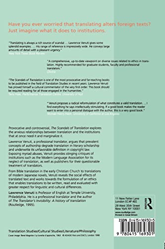 The Scandals of Translation: Towards an Ethics of Difference