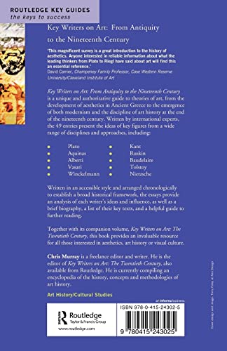 Key Writers on Art: From Antiquity to the Nineteenth Century (Routledge Key Guides)