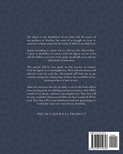 The QURAN Journal:: 365 Verses to Learn, Reflect upon, and Apply