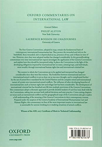 The 1949 Geneva Conventions: A Commentary (Oxford Commentaries on International Law)