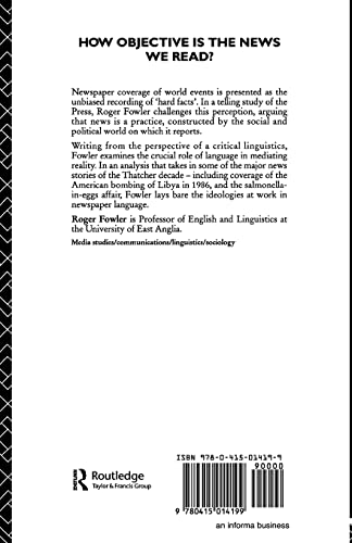 Language in the News: Discourse and Ideology in the Press