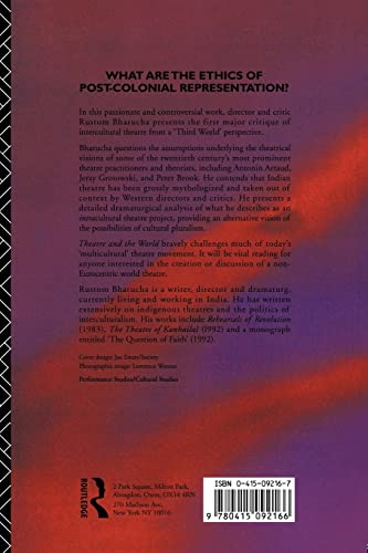 Theatre and the World: Performance and the Politics of Culture