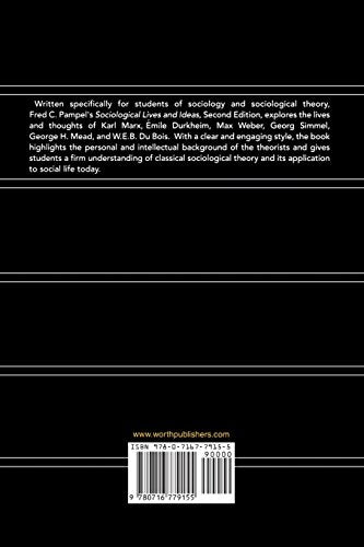 Sociological Lives and Ideas — back cover