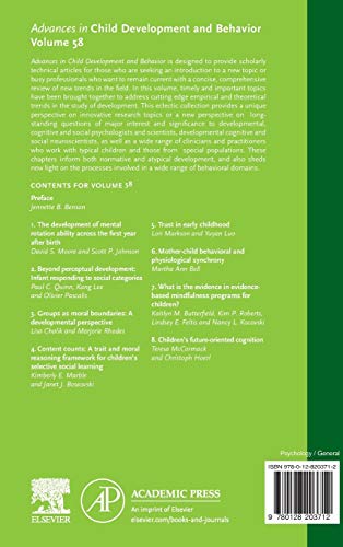 Advances in Child Development and Behavior (Volume 58)