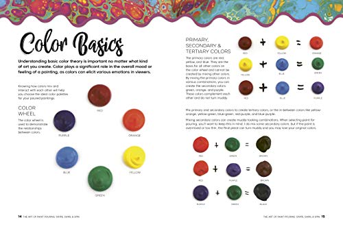The Art of Paint Pouring: Swipe, Swirl & Spin: 50+ tips, techniques, and step-by-step exercises for creating colorful fluid art (Fluid Art Series)