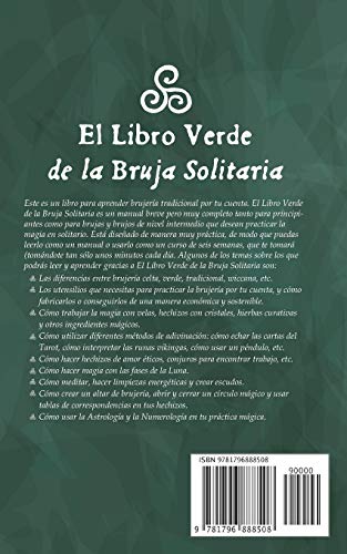 El Libro Verde De La Bruja Solitaria: Brujería tradicional, hechizos de magia y ejercicios para crear tu libro de las sombras (Magia Natural y Manifestación) (Spanish Edition)