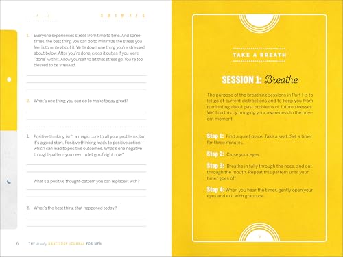 The Daily Gratitude Journal for Men: 90 Days of Mindfulness and Reflection