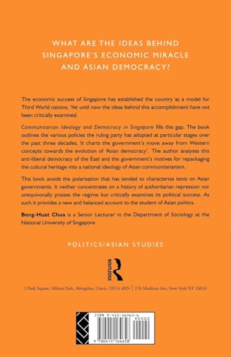 Communitarian Ideology and Democracy in Singapore (Politics in Asia)