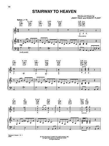 Led Zeppelin -- Mothership: Piano/Vocal/Chords
