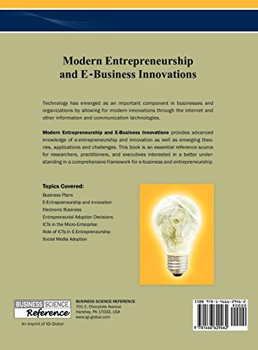 Modern Entrepreneurship and E-Business Innovations