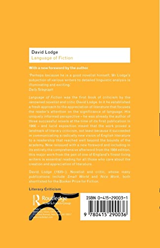 The Language of Fiction: Essays in Criticism and Verbal Analysis of the English Novel