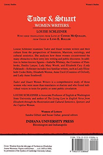 Tudor and Stuart Women Writers (Women of Letters)